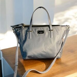 Kate Spade Light Gray Tote Bag